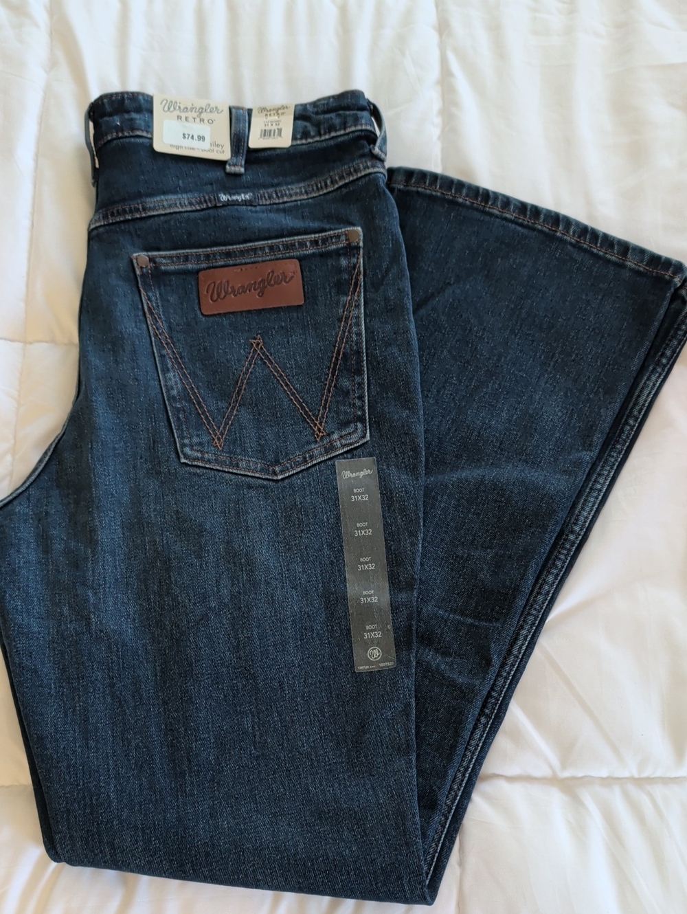 Wrangler Women’s Dark Indigo Boot-Cut Jeans